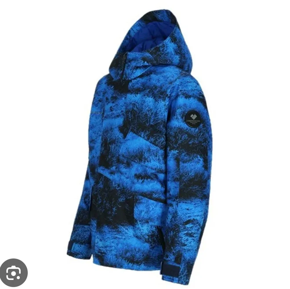 NWT Obermeyer GAGE TEEN LARGE CAMO Blue & Black Jacket